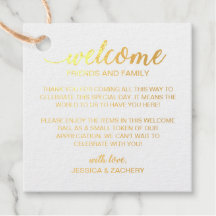 Elegante Gold Wedding Welcome Bag