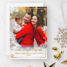 Elegante Gold-Weihnachts-Overlay-Foto-Schneeflocke