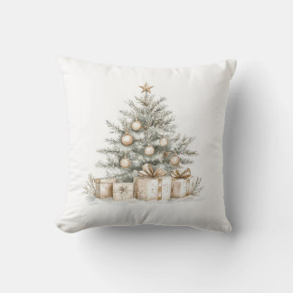 Elegante Gold Weihnachtsbaum Decorative Kissen