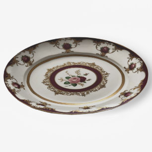 Elegante Gold Wildblume Blumenzwiebeln Keramik Hoc Pappteller