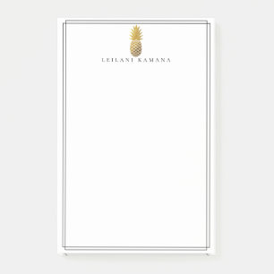 Elegante Goldananas Post-it Klebezettel