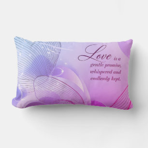 Elegante Golden-Heart Romantik Kunst Lendenkissen