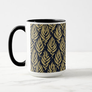Elegante Golden Leaf Kombitasse Tasse
