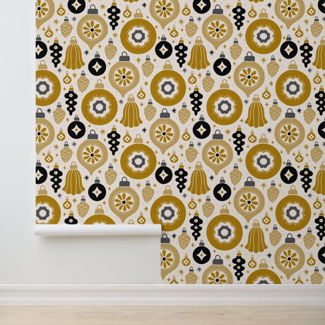 Elegante Golden Retro Tapete