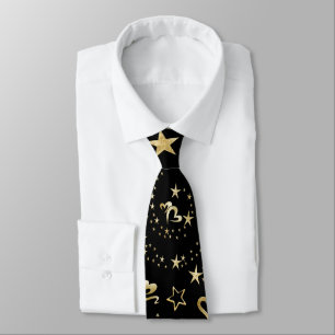 Elegante Golden Stars Krawatte
