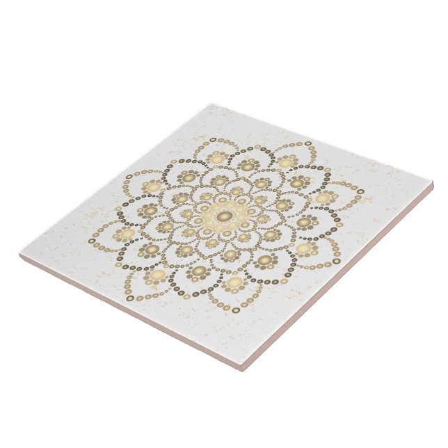 Elegante Golden und White Keramik Tile Fliese (Seite)