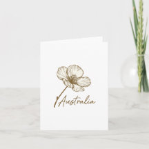 Elegante Golden Wattle Australia Day 2026 Grußkart