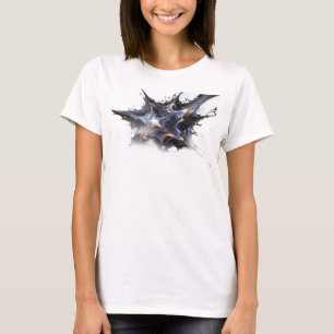 Elegante Goldene Abstrakte Sterne Original Design T-Shirt