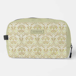 Elegante goldene Blumenmuster-Kosmetiktasche Waschbeutel
