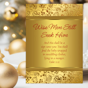 Elegante goldene christliche Weihnachten 
