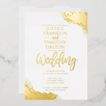 Elegante goldene Eckengrenze traditionelle Hochzei