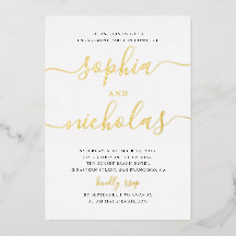 Elegante goldene, einfache, moderne Skriptbindungs