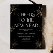 Elegante Goldene Funkenfeuer zum Neujahrsabend-Par