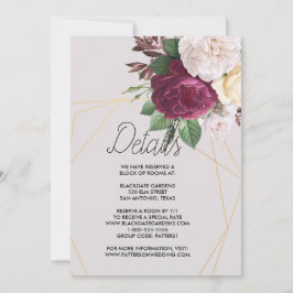 Elegante goldene geometrische Einladung