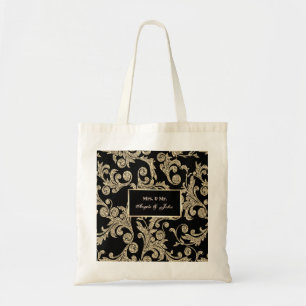 Elegante goldene Glitterwirbel Tragetasche