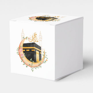 Elegante Goldene Kaaba Hajj Mabroor Willkommen Zu  Geschenkschachtel