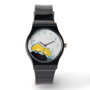 Elegante goldene Kamelien Beobachten Sie mit Zahle Armbanduhr