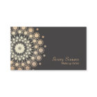 Elegante goldene Kreise Makeup-Artist-Schönheit