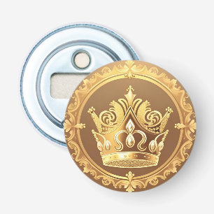 Elegante goldene Krone Flaschenöffner