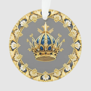 Elegante goldene Krone Ornament