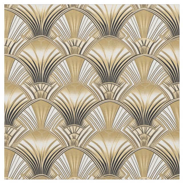 Elegante Goldene Kunst, Deko Stoff (Nahaufnahme)