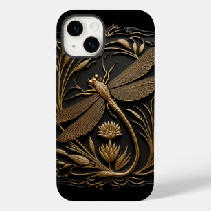 Elegante Goldene Libelle Case-Mate iPhone 14 Hülle