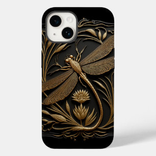 Elegante Goldene Libelle Case-Mate iPhone 14 Hülle