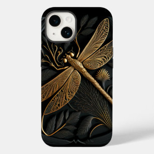 Elegante Goldene Libelle Case-Mate iPhone 14 Hülle