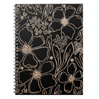 Elegante goldene Linie Blume iPad Luftbucht