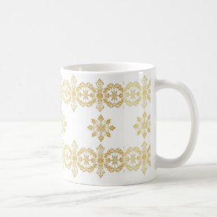 "Elegante goldene Muster-Tasse" Kaffeetasse