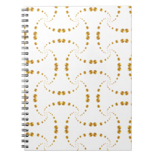 Elegante goldene Punkte Notizblock