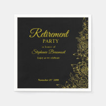 Elegante goldene Rose-Blumen-Ruhestand für Damen
