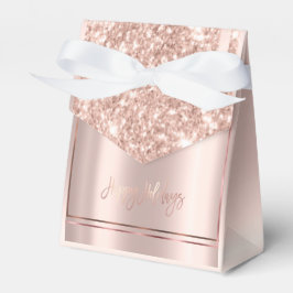 Elegante Goldene Rose Geschenkschachtel