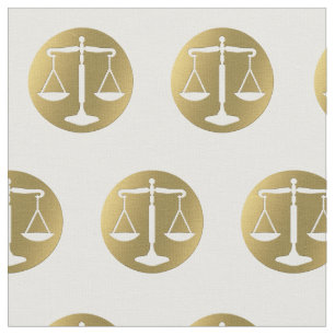 Elegante goldene Skalen des Rechtsanwalts der Stoff