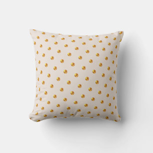 Elegante goldene Tupfen Kissen
