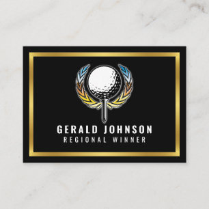 Elegante goldene und schwarze minimalistische Visi Visitenkarte