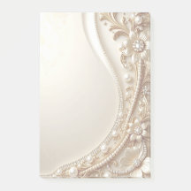Elegante goldene verzierte Blumen-Post-it-Notes