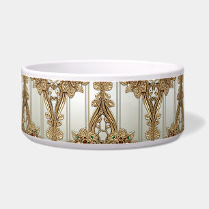 Elegante goldene verzierte Keramik-Schale für Haus Napf