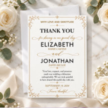 Elegante goldene Vintage-Filigran-Hochzeit