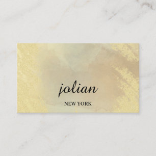 Elegante Goldene Visitenkarte – Minimalistischer L
