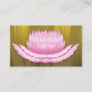 Elegante goldene Yoga-Visitenkarte Visitenkarte
