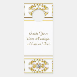 Elegante goldene Ziergrenze mit Diamantakzent Türanhänger