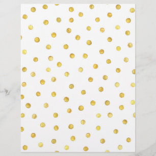 Elegante Goldenen Foil Confetti Dots Flyer