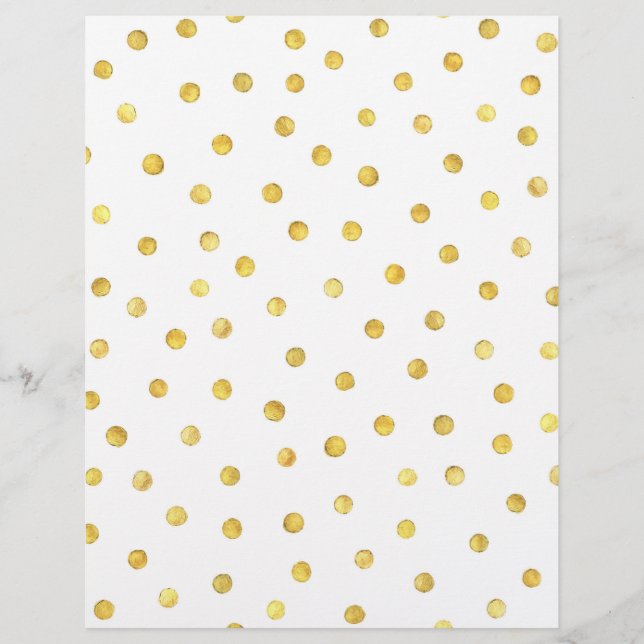Elegante Goldenen Foil Confetti Dots Flyer (Vorne)