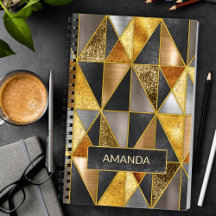 Elegante goldfarbene, silberfarbene geometrische D