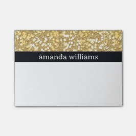 Elegante Goldflocken Post-it Klebezettel