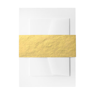 Elegante Goldfolie gedruckt Einladungsbanderole