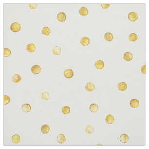 Elegante Goldfolieconfetti-Punkte Stoff