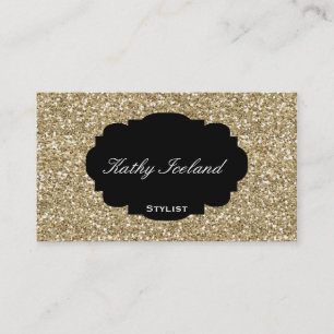Elegante GoldGlitter-Geschäftskarte Visitenkarte