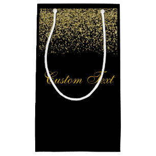Elegante GoldGlitzerconfetti-Hochzeit Kleine Geschenktüte